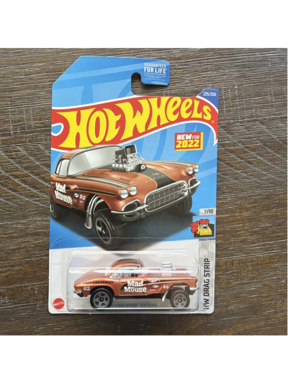 NEW Hot Wheels '62 Corvette Gasser 225/250 HW Drag Strip 7/10 Brown MAD MOUSE